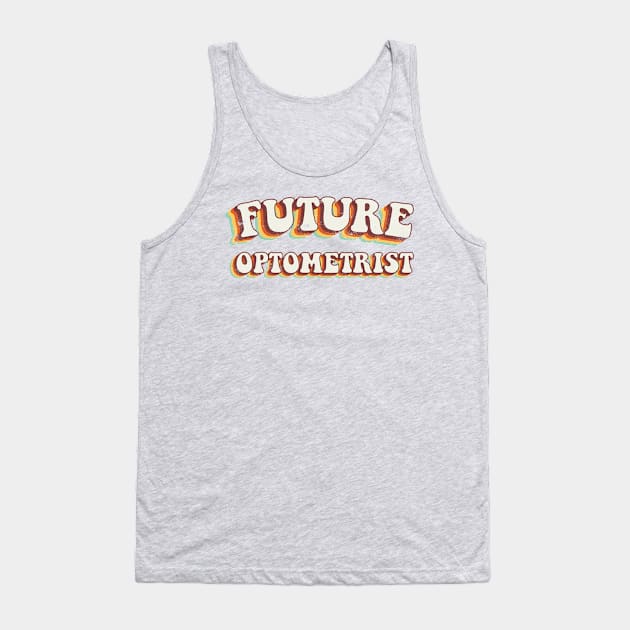 Future Optometrist - Groovy Retro 70s Style Tank Top by LuneFolk